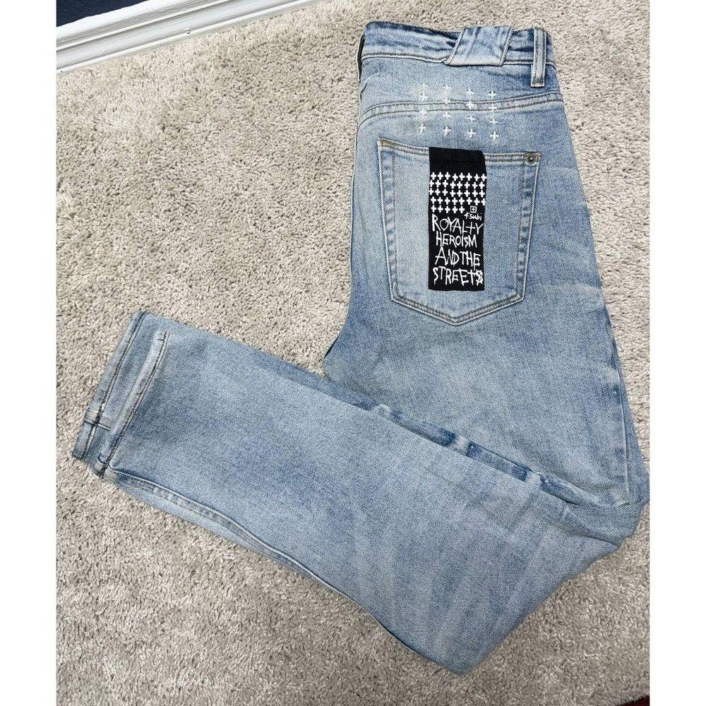 Ksubi Chitch Pure Dynamite Jeans Mens 31 Dirty Wash Slim Tapered Denim